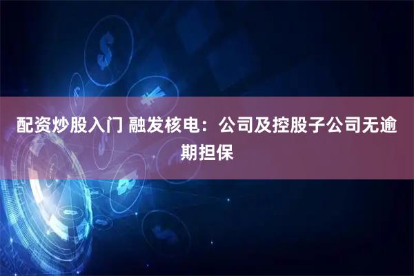 配资炒股入门 融发核电：公司及控股子公司无逾期担保